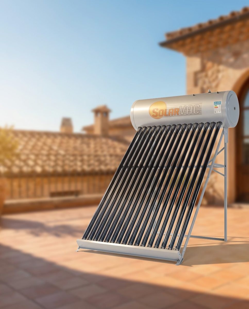 Close-coupled low-pressure solar collector